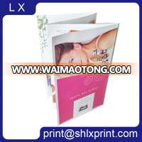 Custom Made Die Cut Paper Flyer Printing, Paper Cosmetic Brochure Printing, Custom Printed Paper Brochure